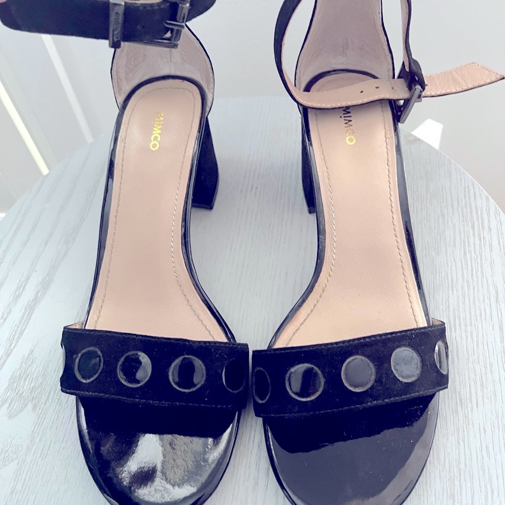 Mimco Black Suede Shoes - Size 37 - Picture 4 of 13